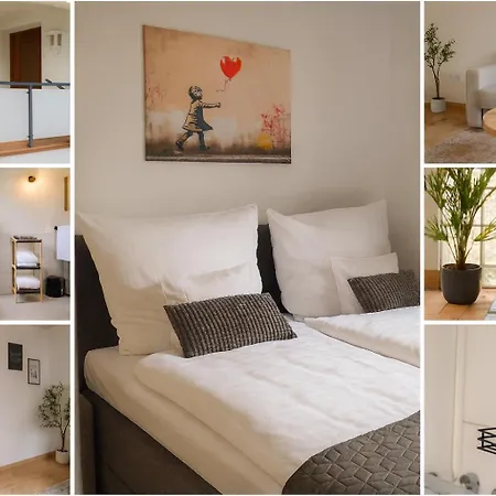 Lägenhet Ama Amali - Modernes Mit Balkon & Parkplatz - Ideal Fuer Business & Komfort Hiddenhausen